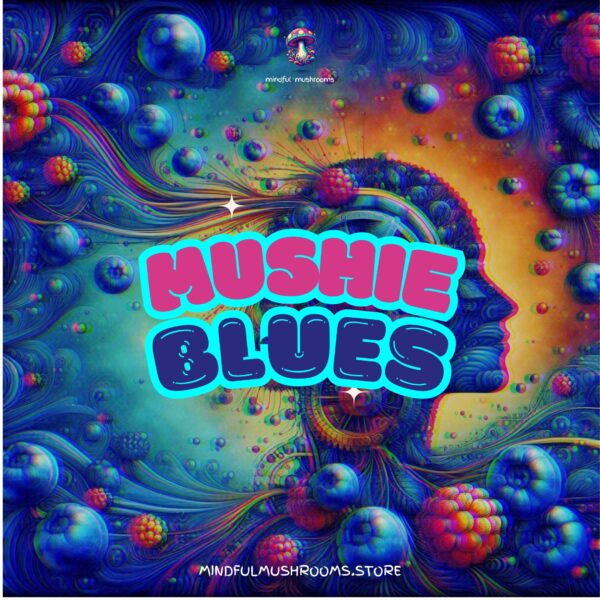 MUSHIE BLUES - Blue Raspberry Mushroom Gummies - Image 2